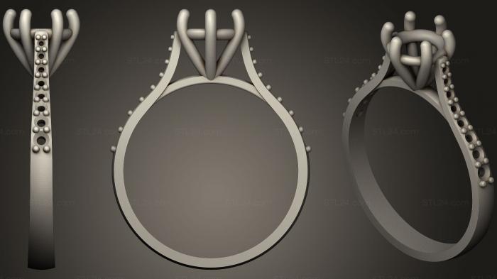 Ювелирные перстни и кольца (Зацепление с кольцом, JVLRP_0754) 3D модель для ЧПУ станка